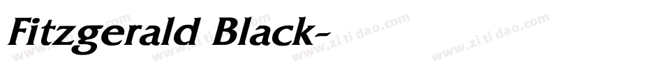 Fitzgerald Black字体转换